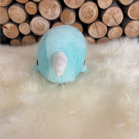 Narwhal Plush Blue Stuffie Toy by Bellzi - Picture 6 of 9